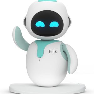 ENERGIZE LAB Eilik – Cute Robot Pets for Kids and Adults, Your Perfect Interactive Companion at Home or Workspace, Unique Gifts for Girls & Boys.