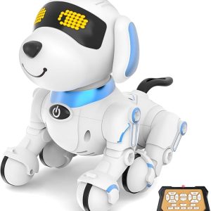 Dwi Dowellin Robot Dog for Kids 8-12,Remote Control Smart Robotic Dogs Pet Puppy Robotic Toy,Interactive Touch Walking Talking Toys for Boys Girls Christmas Birthday Gifts