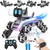 Remote Control Robot Dog Toy for Kids,2.4Ghz 8WD Gesture Sensing Stunt Rc Cars with Music & Light,Children Birthday for 6 7 8 9 10 11 12 Years Old Boys